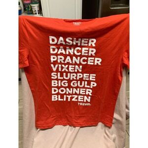 NEW LIMITED EDITION 2023 CHRISTMAS HOLIDAY REINDEER 7-ELEVEN T-SHIRT 711 Size S